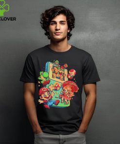 Super Mario Bros games and the Game Boy Plumber Game shirt