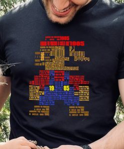 Super Mario Bros searching for Princesses in Castles since 1985 retro game shirt