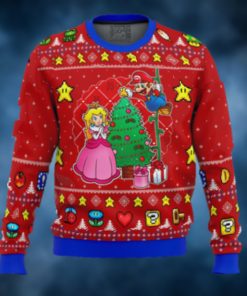 Super Mario Come and See the Christmas Tree Ugly Christmas Sweater