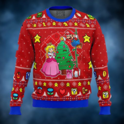 Super Mario Come and See the Christmas Tree Ugly Christmas Sweater