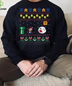 Super Mario Design Pattern Ugly Christmas shirt