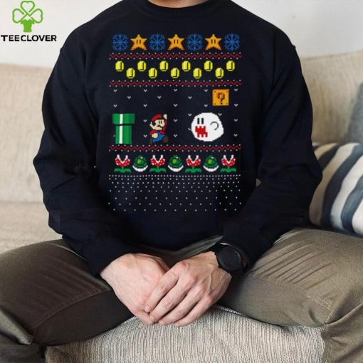 Super Mario Design Pattern Ugly Christmas hoodie, sweater, longsleeve, shirt v-neck, t-shirt