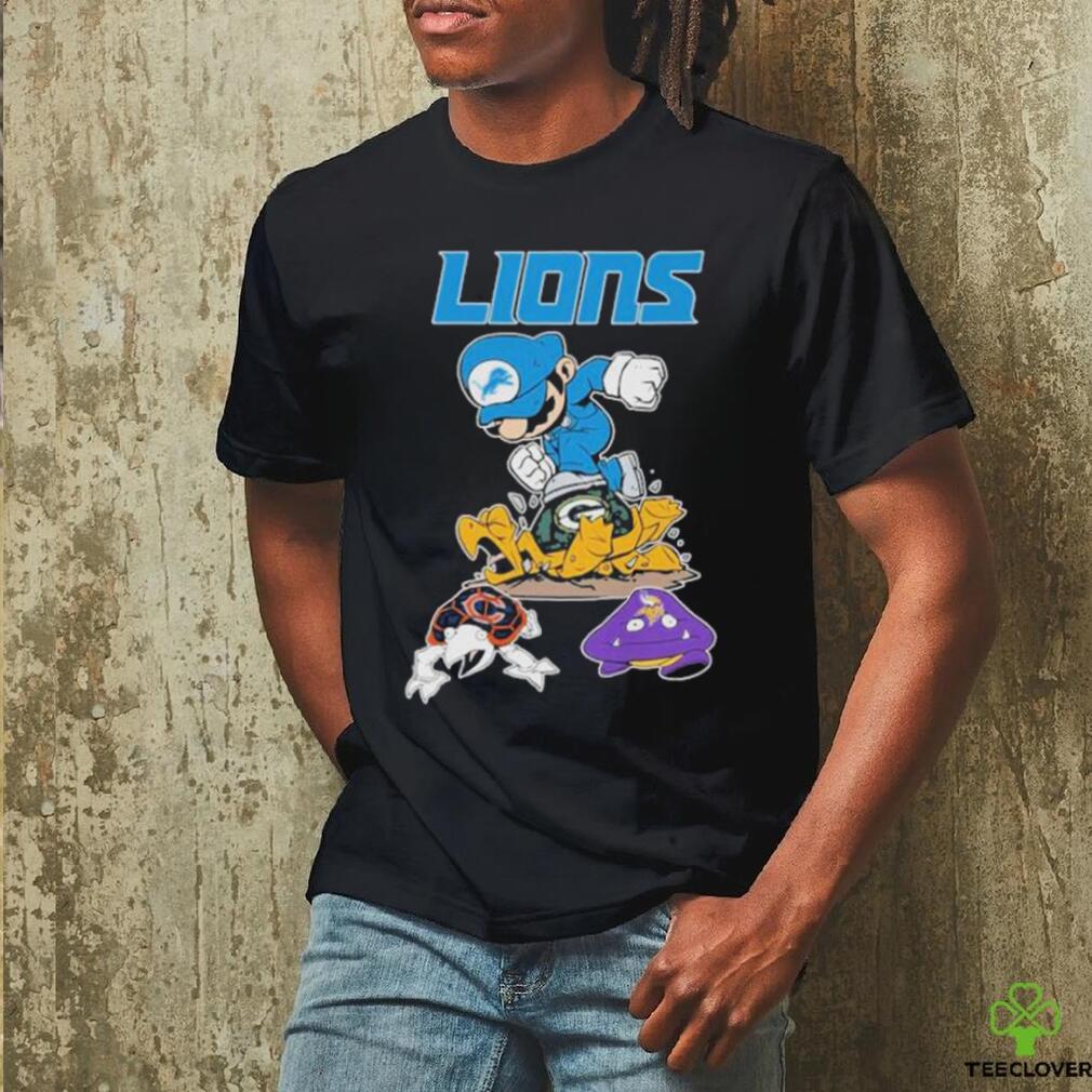 Super Mario Detroit Lions Packers Bears And Vikings shirt, hoodie