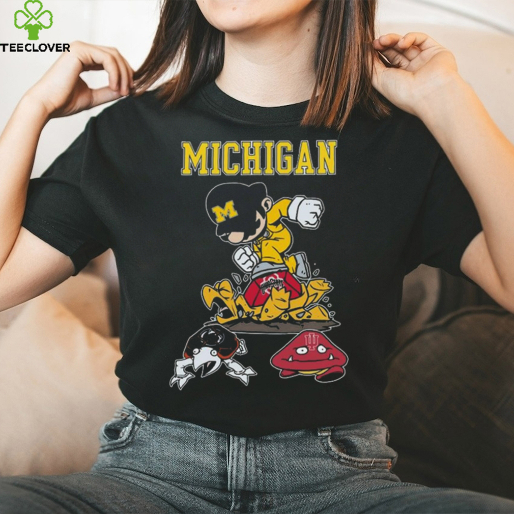 Super Mario Michigan wolverines stomp Ohio state buckeyes penn state and Indiana hoosiers Shirt Super Mario Michigan wolverines stomp Ohio state buckeyes penn state and Indiana hoosiers Shirt