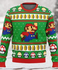 Super Mario Nintendo Cute Ugly Xmas Wool Knitted Sweater