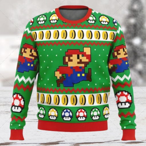 Super Mario Nintendo Cute Ugly Xmas Wool Knitted Sweater