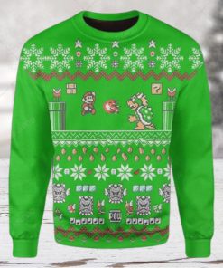 Super Mario Nintendo Ugly Xmas Wool Knitted Sweater