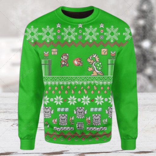 Super Mario Nintendo Ugly Xmas Wool Knitted Sweater