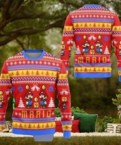 Super Mario Ugly Christmas Sweatshirt Mario Luigi Princess Peach Christmas Sweater