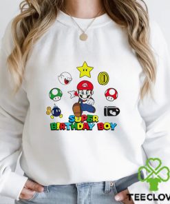 Super Mario birthday boy svg birthday party hoodie, sweater, longsleeve, shirt v-neck, t-shirt