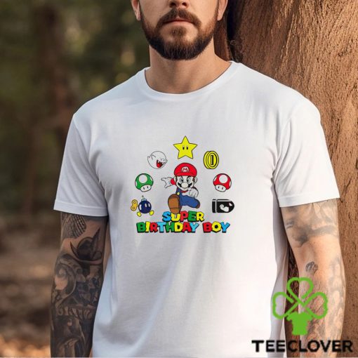 Super Mario birthday boy svg birthday party hoodie, sweater, longsleeve, shirt v-neck, t-shirt