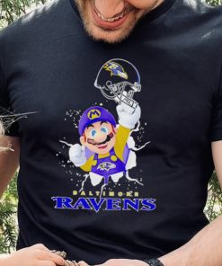 Super Mario x NFL Baltimore Ravens shirt 1 Super Mario x NFL Baltimore Ravens shirt