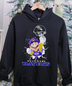 Super Mario x NFL Baltimore Ravens shirt 3 Super Mario x NFL Baltimore Ravens shirt