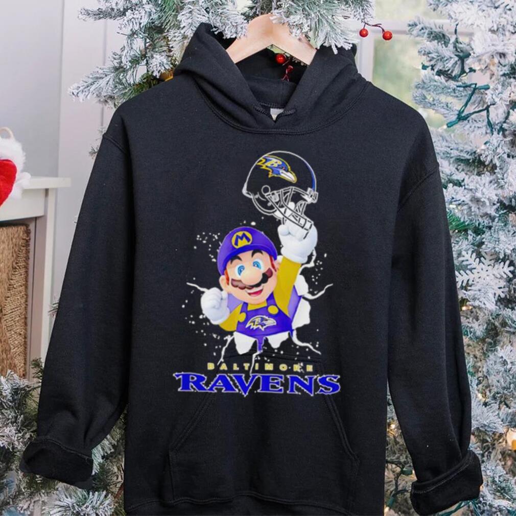 Super Mario x NFL Baltimore Ravens shirt Super Mario x NFL Baltimore Ravens shirt