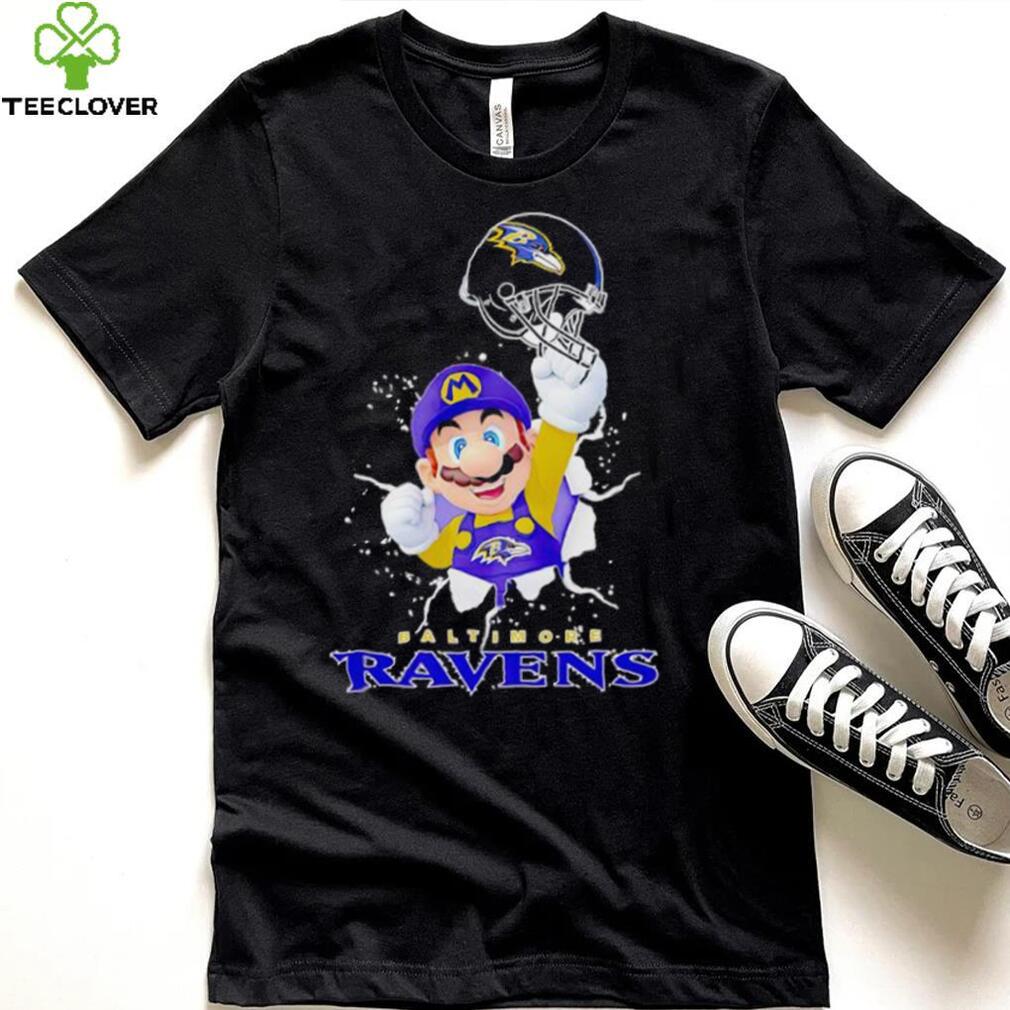 Super Mario x NFL Baltimore Ravens shirt Super Mario x NFL Baltimore Ravens shirt