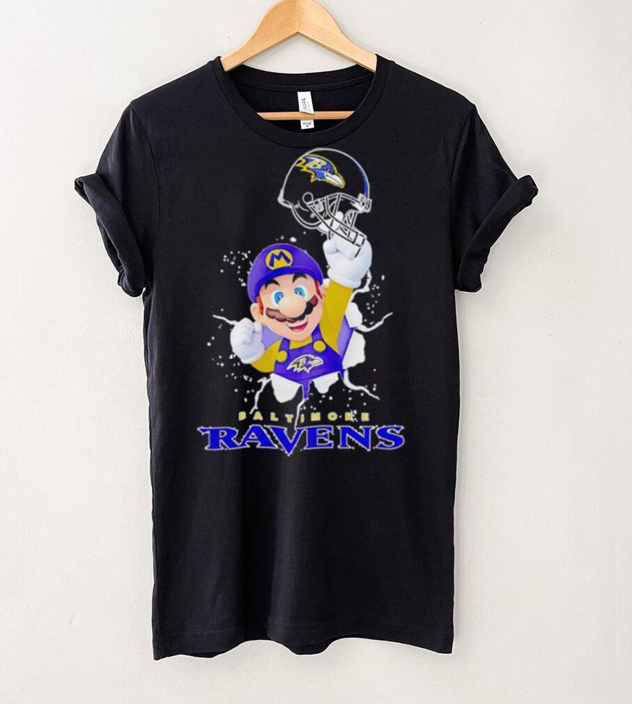 Super Mario x NFL Baltimore Ravens shirt Super Mario x NFL Baltimore Ravens shirt