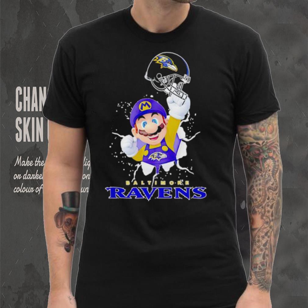 Super Mario x NFL Baltimore Ravens shirt Super Mario x NFL Baltimore Ravens shirt