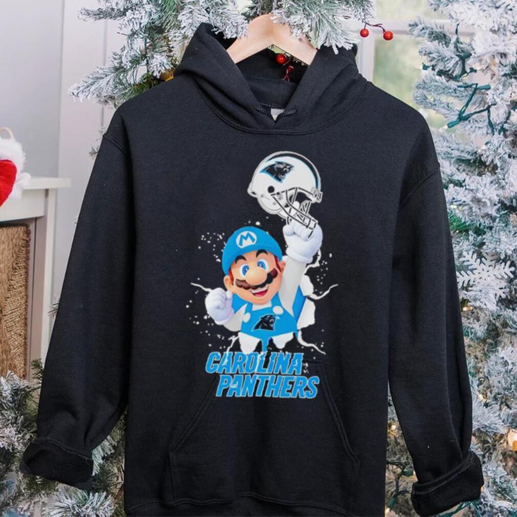 Super Mario x NFL Carolina Panthers shirt Super Mario x NFL Carolina Panthers shirt