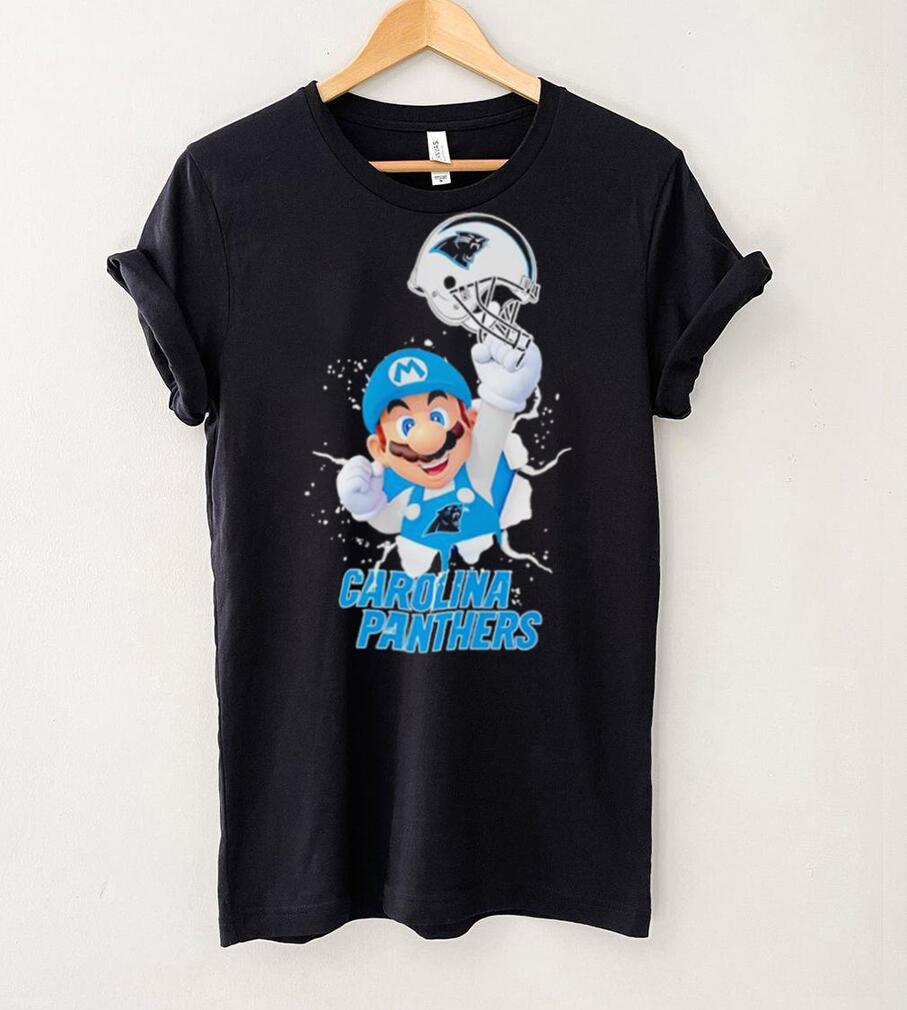 Super Mario x NFL Carolina Panthers shirt Super Mario x NFL Carolina Panthers shirt