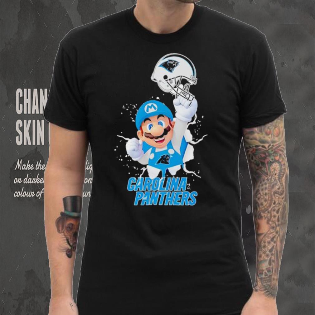 Super Mario x NFL Carolina Panthers shirt Super Mario x NFL Carolina Panthers shirt