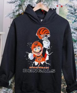 Super Mario x NFL Cincinnati Bengals shirt 3 Super Mario x NFL Cincinnati Bengals shirt