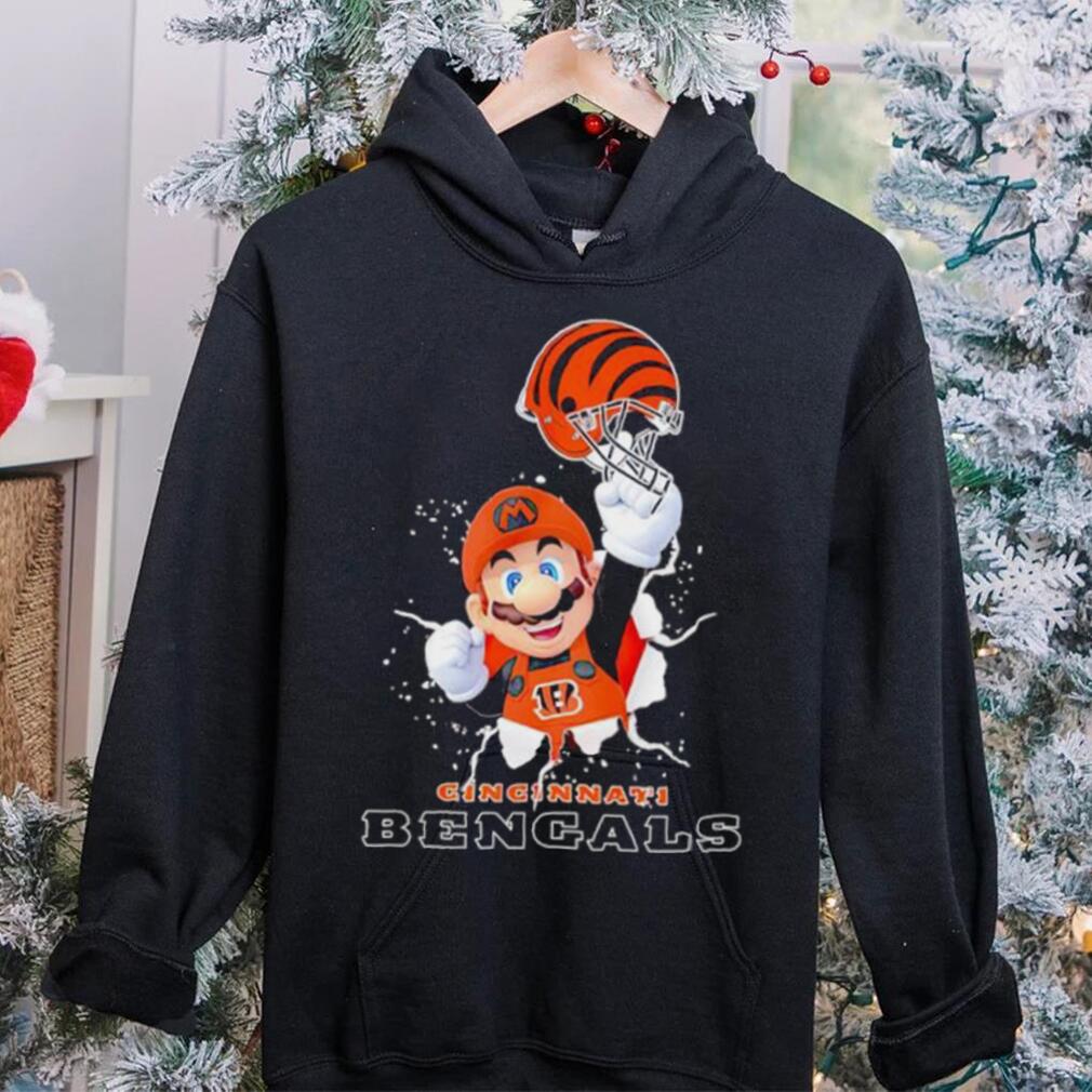 Super Mario x NFL Cincinnati Bengals shirt Super Mario x NFL Cincinnati Bengals shirt