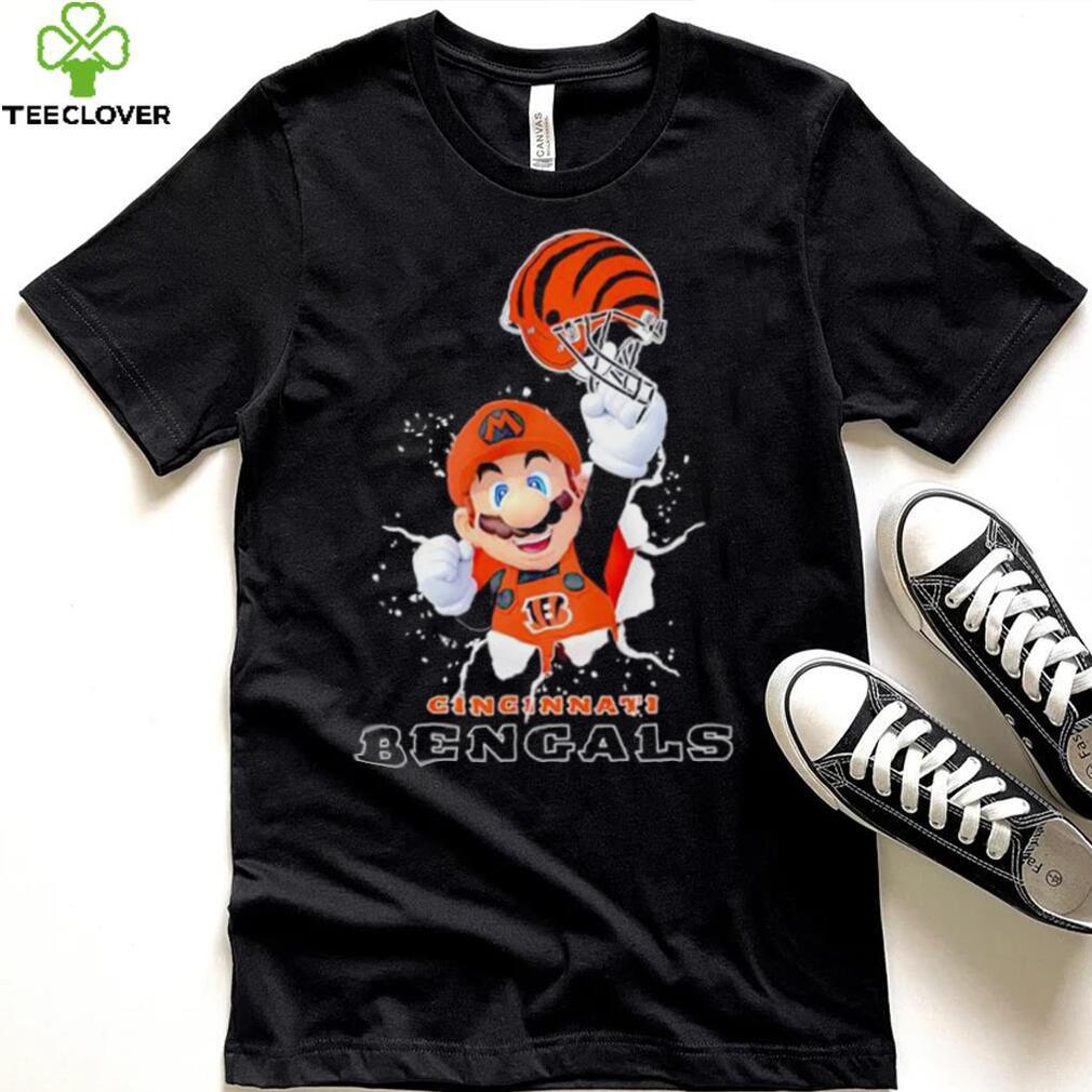 Super Mario x NFL Cincinnati Bengals shirt Super Mario x NFL Cincinnati Bengals shirt