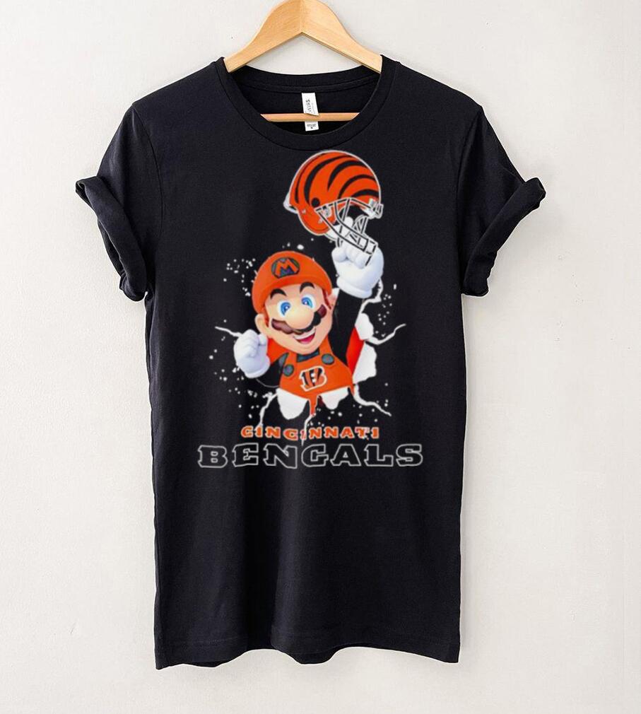 Super Mario x NFL Cincinnati Bengals shirt Super Mario x NFL Cincinnati Bengals shirt