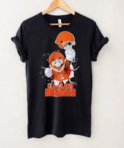 Super Mario x NFL Cleveland Browns shirt 5 Super Mario x NFL Cleveland Browns shirt