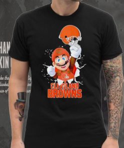 Super Mario x NFL Cleveland Browns shirt 6 Super Mario x NFL Cleveland Browns shirt