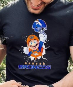 Super Mario x NFL Denver Broncos shirt 1 Super Mario x NFL Denver Broncos shirt