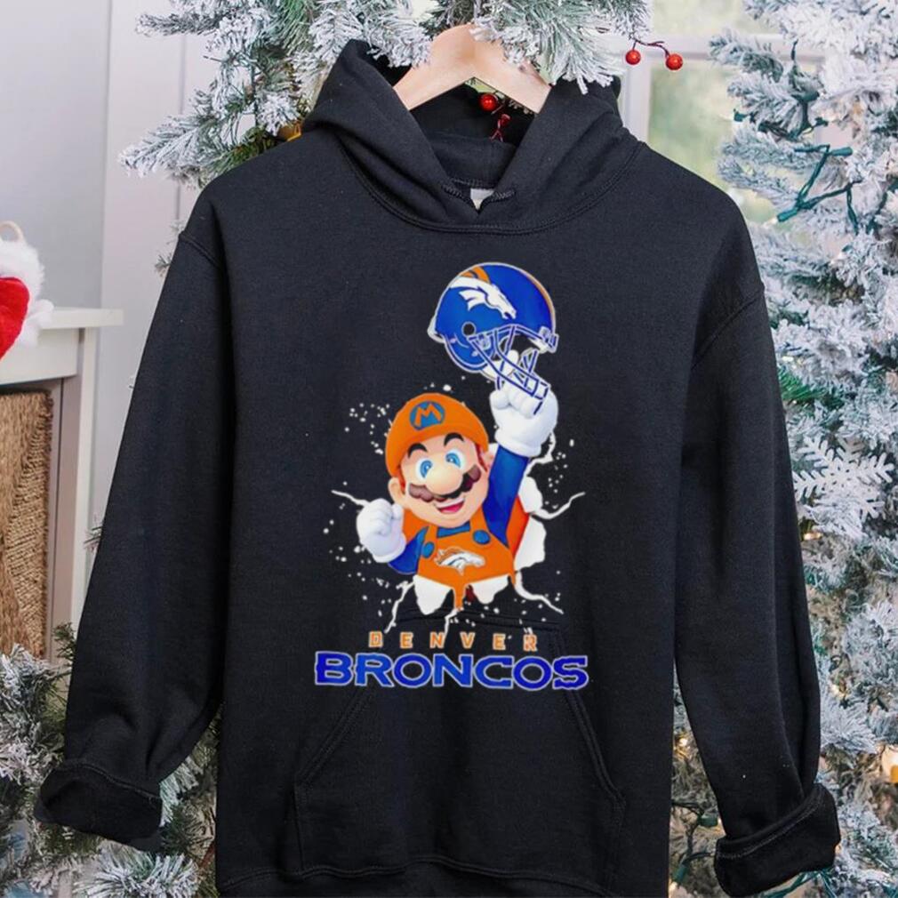 Super Mario x NFL Denver Broncos shirt Super Mario x NFL Denver Broncos shirt