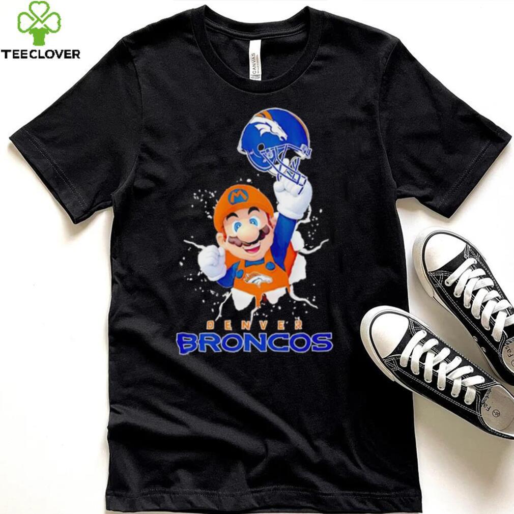 Super Mario x NFL Denver Broncos shirt Super Mario x NFL Denver Broncos shirt