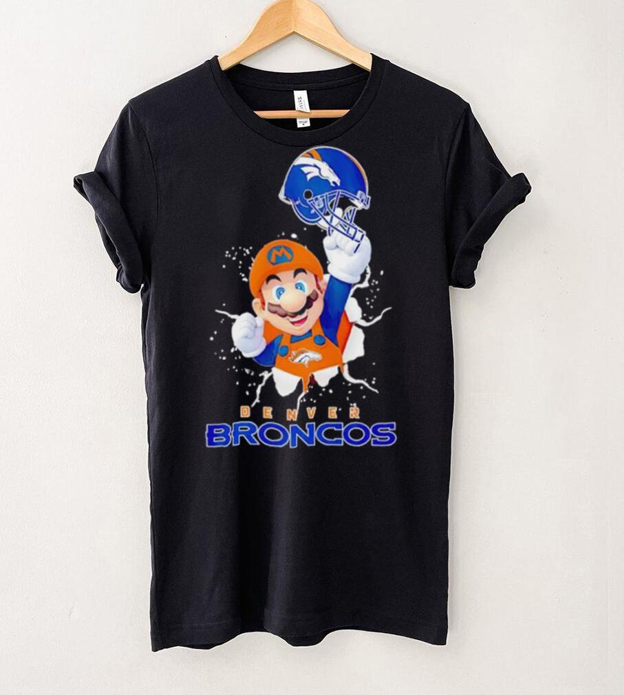 Super Mario x NFL Denver Broncos shirt Super Mario x NFL Denver Broncos shirt
