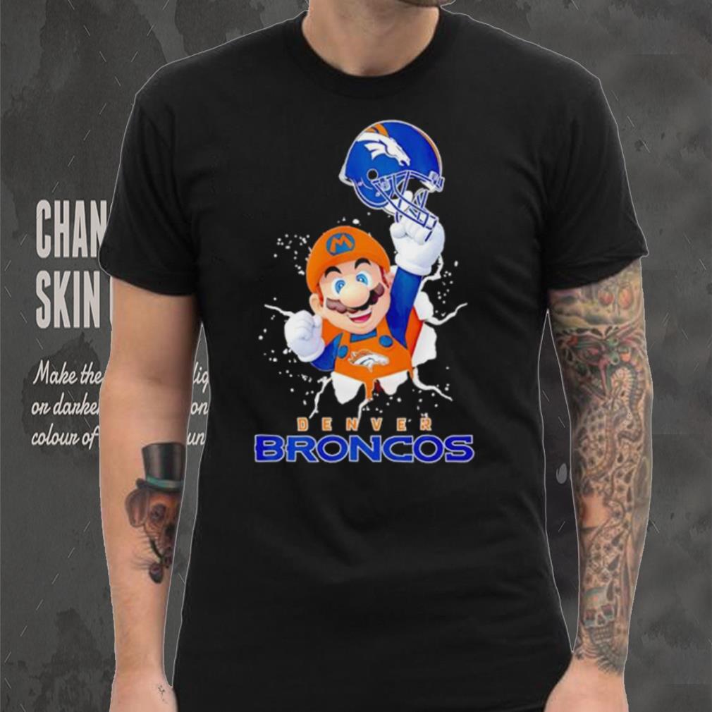Super Mario x NFL Denver Broncos shirt Super Mario x NFL Denver Broncos shirt
