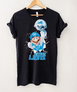 Super Mario x NFL Detroit Lions shirt