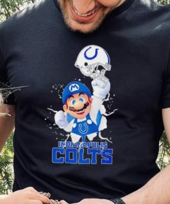 Super Mario x NFL Indianapolis Colts shirt 1 Super Mario x NFL Indianapolis Colts shirt