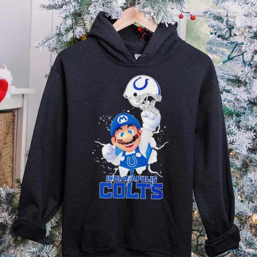 Super Mario x NFL Indianapolis Colts shirt Super Mario x NFL Indianapolis Colts shirt