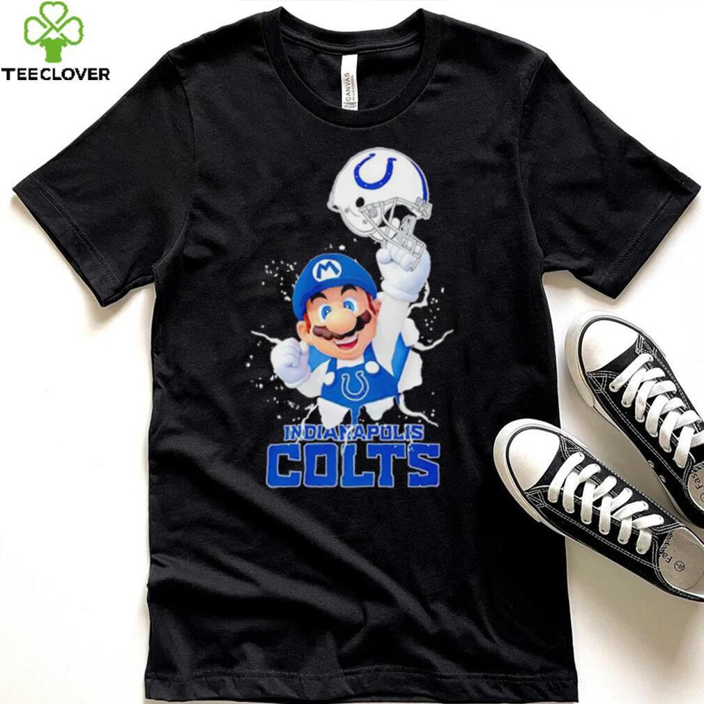 Super Mario x NFL Indianapolis Colts shirt Super Mario x NFL Indianapolis Colts shirt