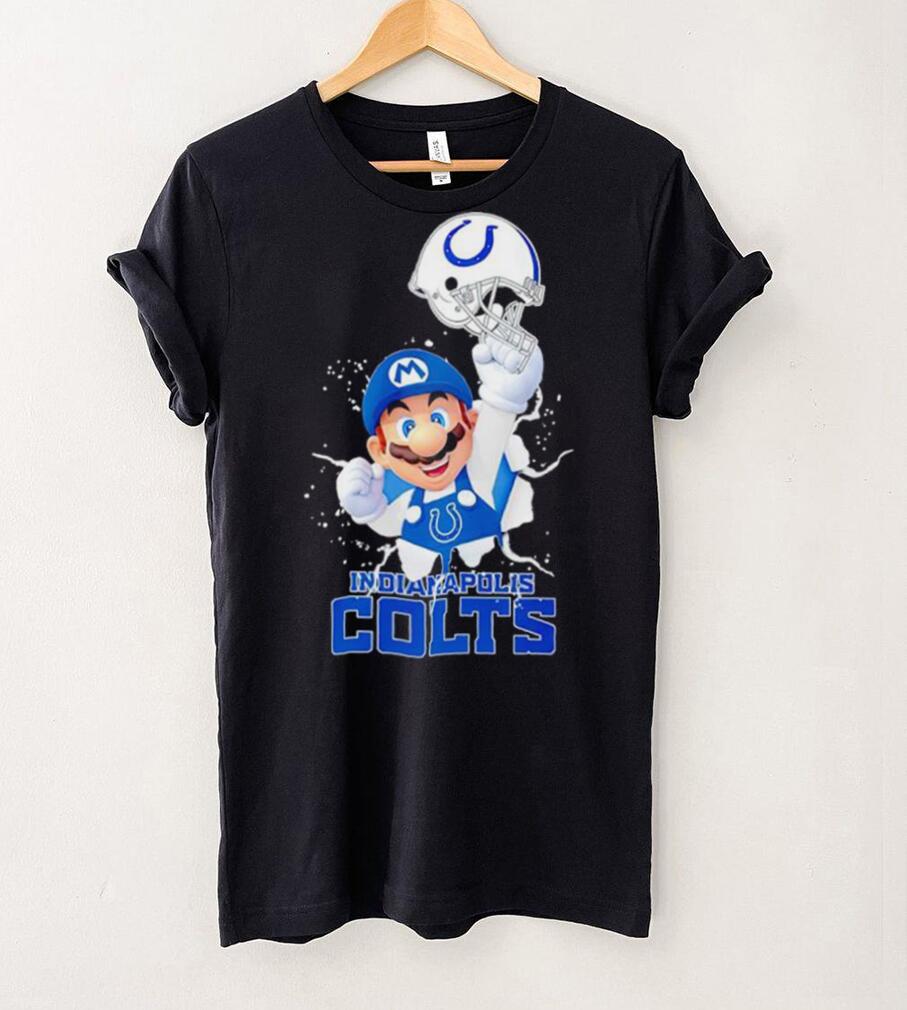 Super Mario x NFL Indianapolis Colts shirt Super Mario x NFL Indianapolis Colts shirt