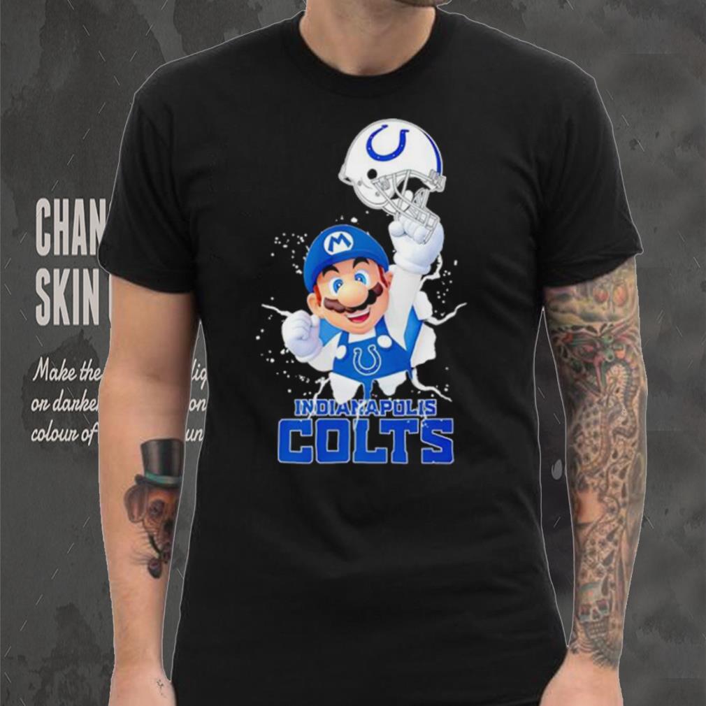 Super Mario x NFL Indianapolis Colts shirt Super Mario x NFL Indianapolis Colts shirt