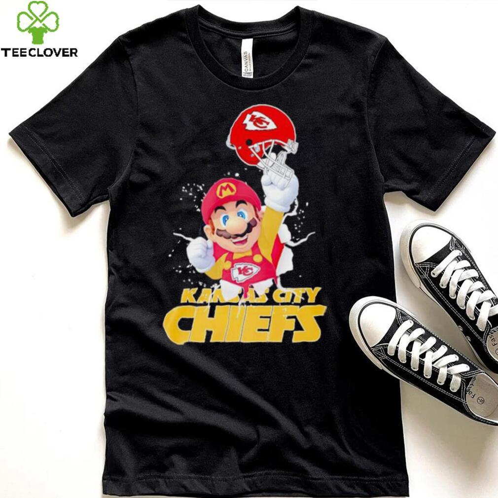 Super Mario x NFL Kansas City Chiefs shirt Super Mario x NFL Kansas City Chiefs shirt