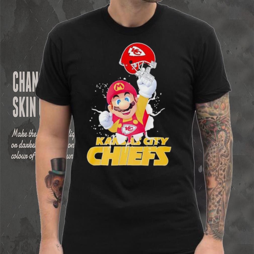 Super Mario x NFL Kansas City Chiefs shirt Super Mario x NFL Kansas City Chiefs shirt