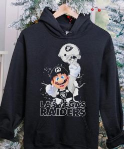 Super Mario x NFL Las Vegas Raiders shirt 3 Super Mario x NFL Las Vegas Raiders shirt