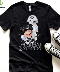 Super Mario x NFL Las Vegas Raiders shirt 4 Super Mario x NFL Las Vegas Raiders shirt