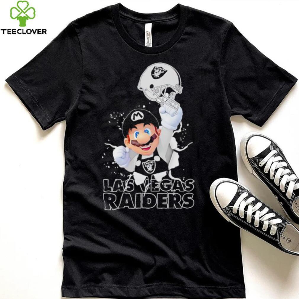 Super Mario x NFL Las Vegas Raiders shirt Super Mario x NFL Las Vegas Raiders shirt