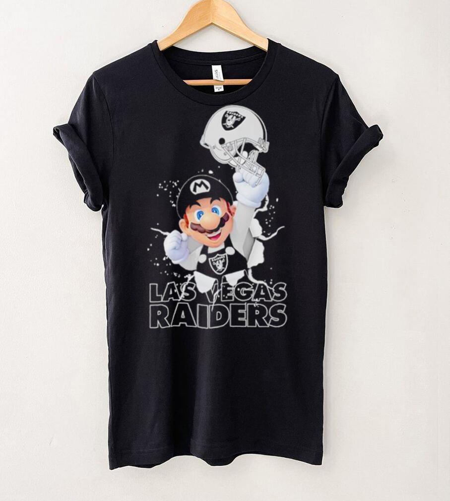 Super Mario x NFL Las Vegas Raiders shirt Super Mario x NFL Las Vegas Raiders shirt