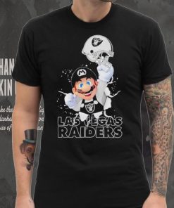 Super Mario x NFL Las Vegas Raiders shirt 6 Super Mario x NFL Las Vegas Raiders shirt