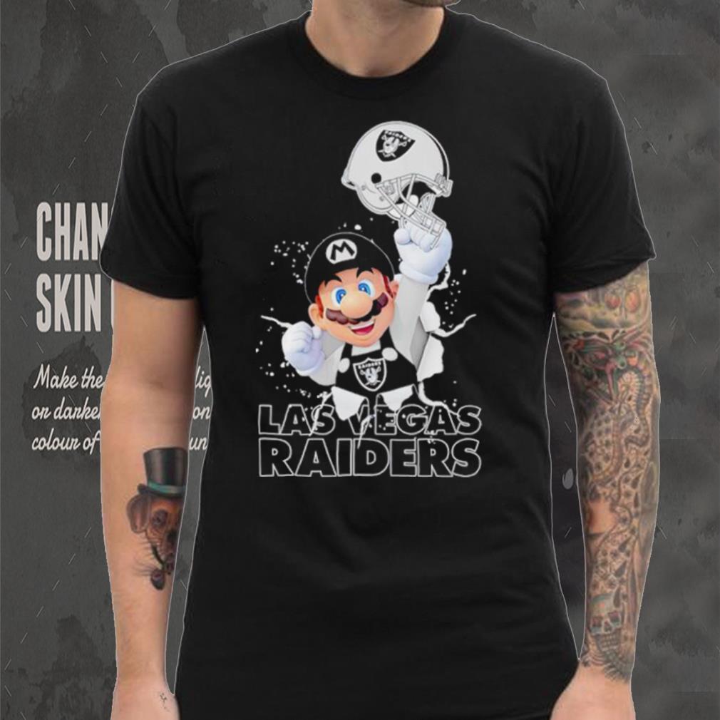 Super Mario x NFL Las Vegas Raiders shirt Super Mario x NFL Las Vegas Raiders shirt