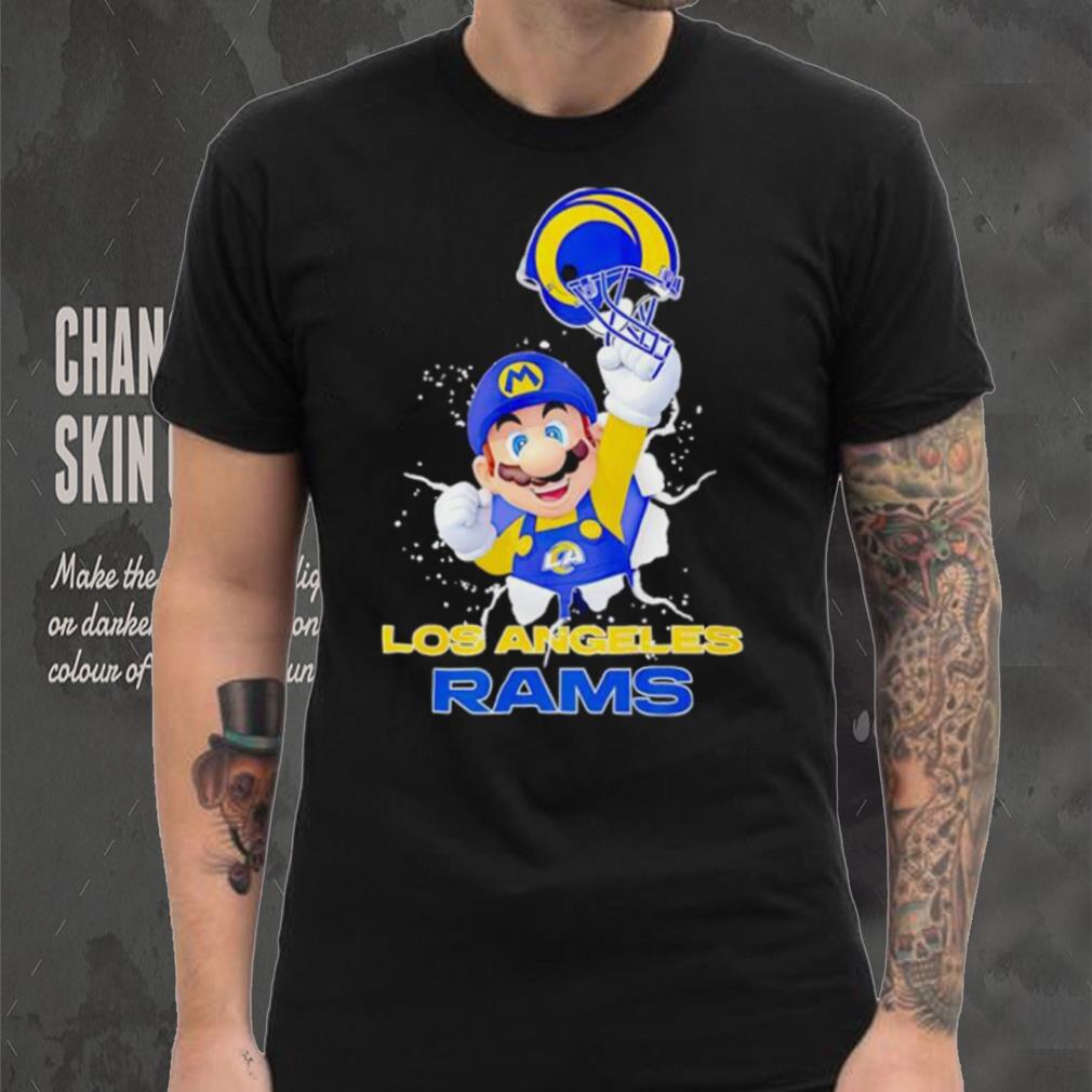 Super Mario x NFL Los Angeles Rams shirt Super Mario x NFL Los Angeles Rams shirt